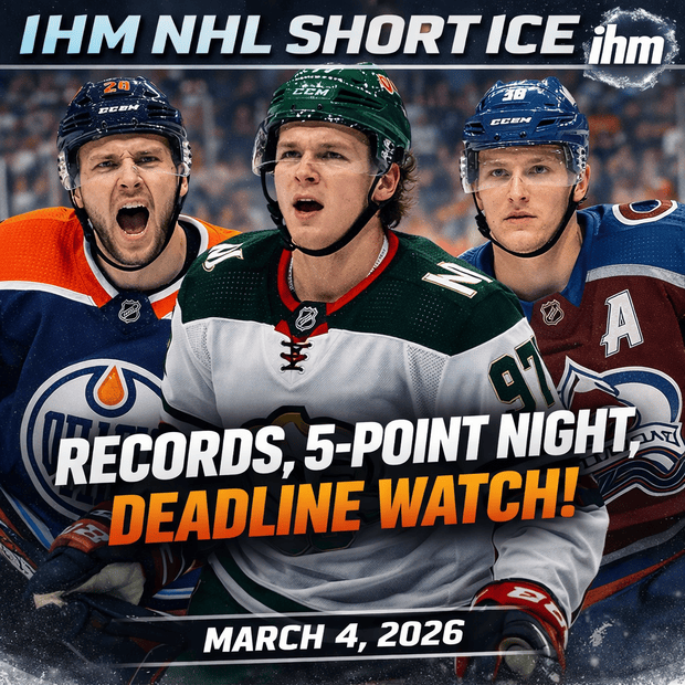 NHL Short Ice: Records, OT, Deadline | Mar 4