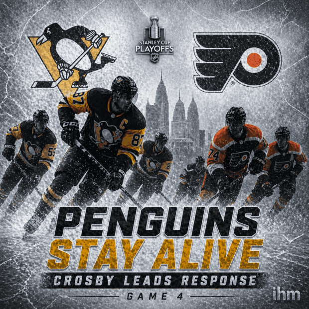 Penguins Stay Alive - Crosby Leads Game 4 Response | IHM