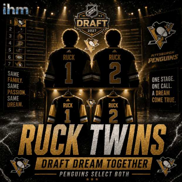 Ruck Twins Reunited By Penguins At 2026 NHL Draft | IHM