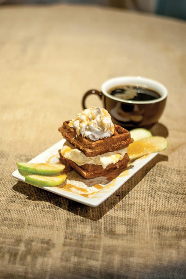 waffles from just love coffee