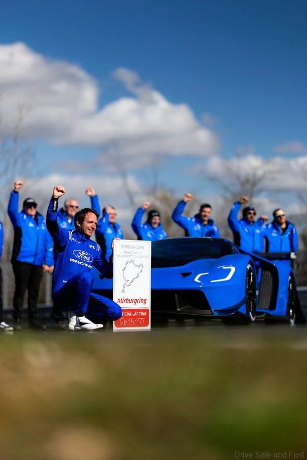 The Ford GT Mk IV driven by Frédéric Vervisch lapped the Nürburgring Nordschleife in 6:15.977 — setting a new record as the fastest American OEM.