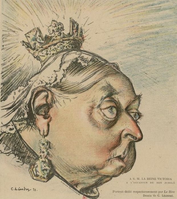 La reine Victoria au festin des Cougourdons à Nice