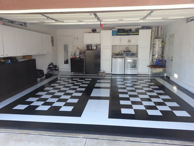 ideas for black and white tile floor patterns