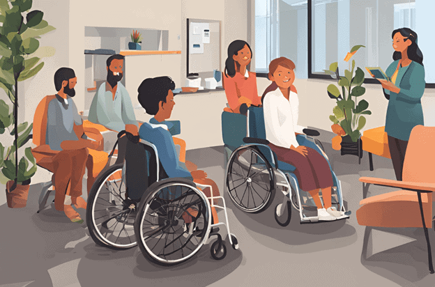differently-abled individuals enjoying NDIS accommodation.