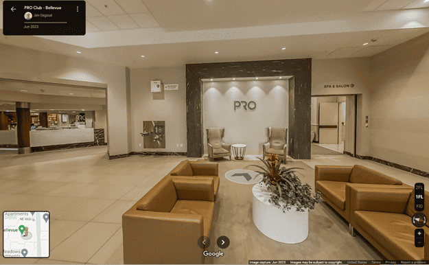 PRO CLUB Bellevue Lobby