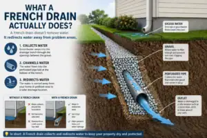 What A French Drain Actually Does
