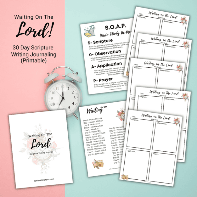 Scriptures about Waiting on the Lord journal