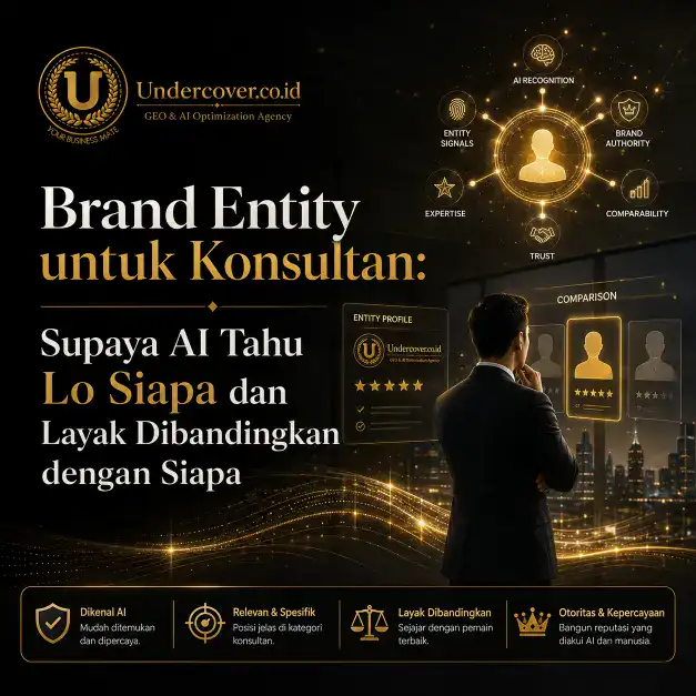 Brand Entity untuk Konsultan Supaya AI Tahu Lo Siapa dan Layak Dibandingkan dengan Siapa