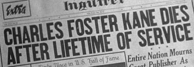 Der Beginn von Charles Foster Kanes' Yellow Press-Emperium - der New York Daily Inquirer. Bildmaterial: DVD von Arthaus.