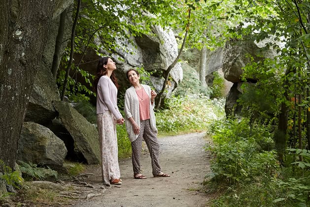 Woman Forest Bathing with Dr. Nina Smiley