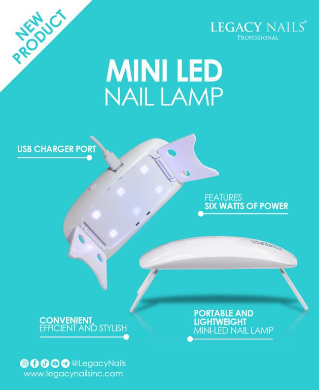 The ultimare portable solution for flawless gel nails! 4 Mini Led Nail LamP 1