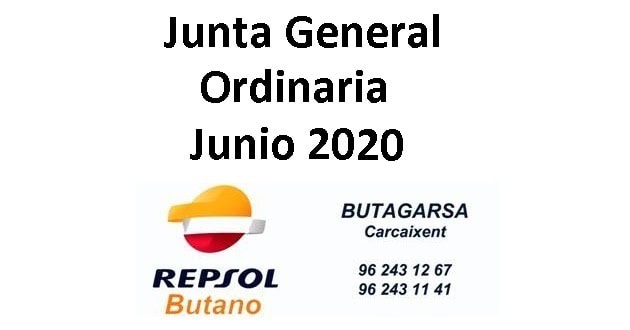 Junta General Ordinaria Junio 2020 Repsol butagarsa