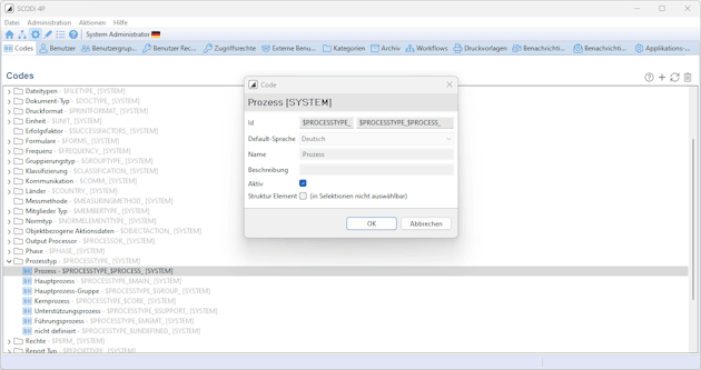 QM-Software Anpassungsmöglichkeit