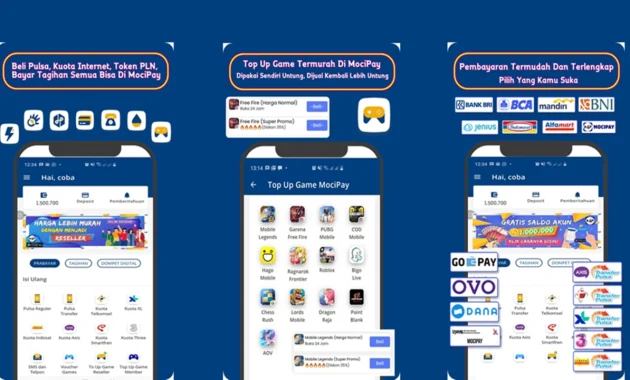 Cara Top Up Higgs Domino Pakai Pulsa di Mocipay