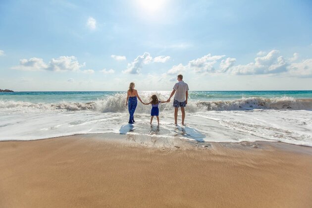 Familienurlaub am Meer