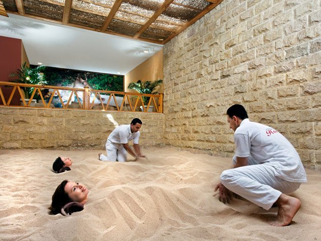 Das Wellnessangebot des Jungle Aqua Park Resorts kann sich ebenfalls sehen lassen
