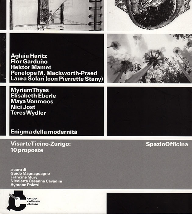 Enigma della modernità, SpatioOfficina chiasso 2012, Buchcover (DE).