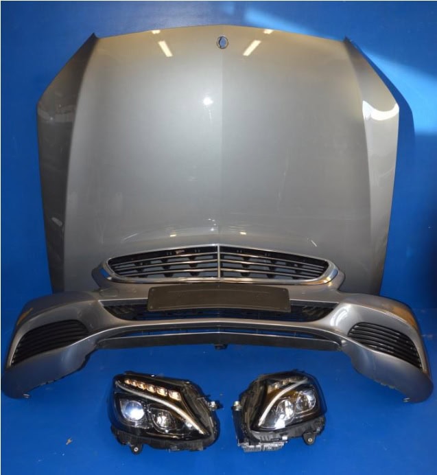 MERCEDES C 205 LAMPA XSENON MASKA ZDERZAK GRILL