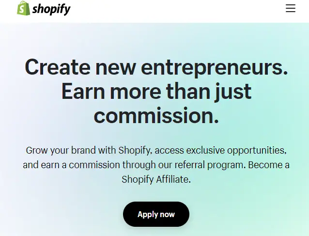 Shopify Affiliate Program
