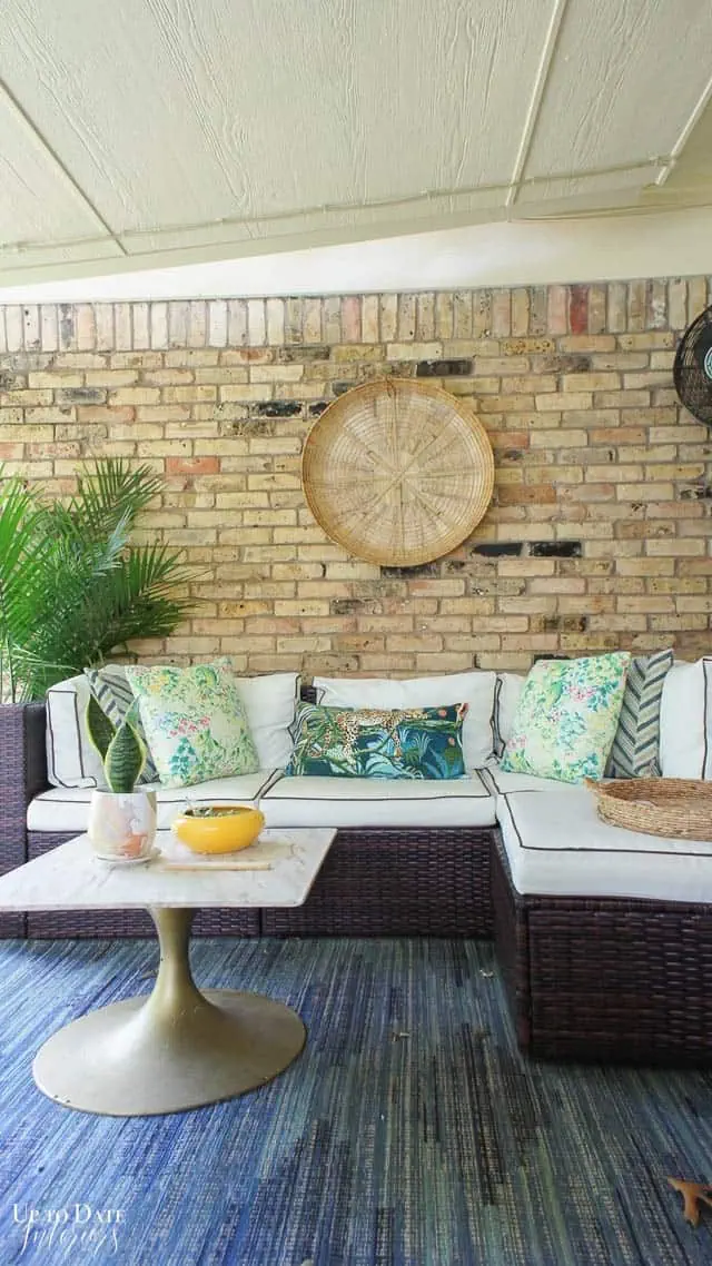 Bright Colorful Patio Table Setting 21
