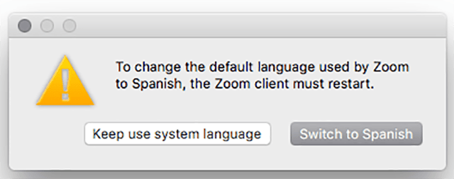 Change Zoom Language Desktop