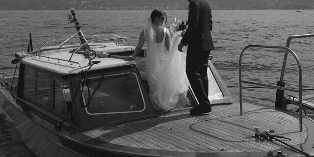 Guests celebrating at Villa Rusconi Clerici wedding reception, Lake Maggiore