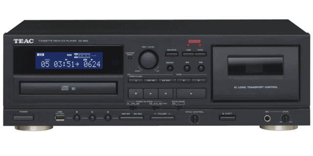 AD-850  Cassette deck/CD player