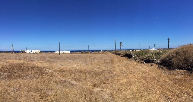 Santorini beachfront building land