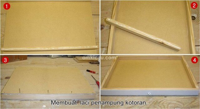 Tempat penampungan kotoran model laci