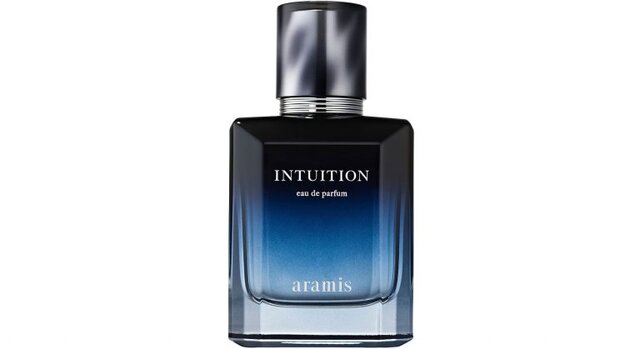 Aramis Intuition Eau de Parfum 2025 - men’s woody green fragrance with grapefruit, lavender, vetiver, and exclusive leather notes