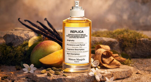 Maison Margiela Replica Chasing Sunsets Eau de Toilette perfume fragrance scent woody fruity