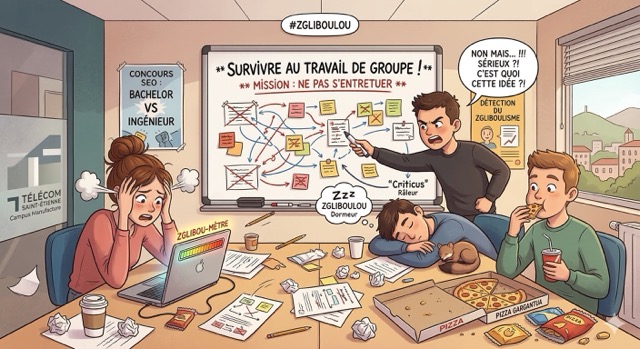 Travail de groupe à Télécom Saint-Étienne : comment survivre sans s'entretuer ?