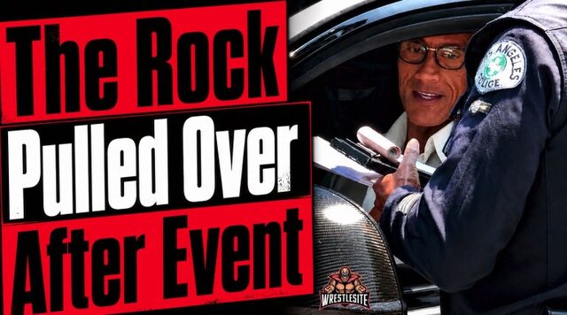 The Rock Pulled Over After Stanley Tucci Walk Of Fame Appearance