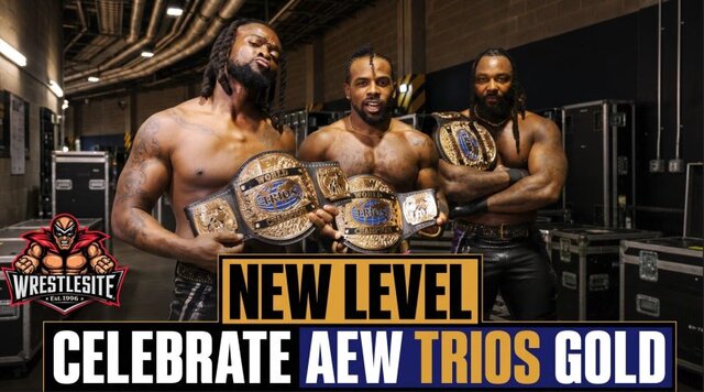 New Level Celebrate AEW Trios Title Win