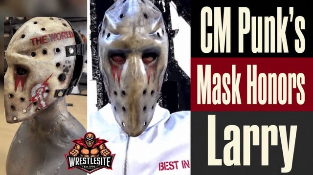 CM Punk’s SmackDown Goalie Mask Featured Larry’s Paw Prints