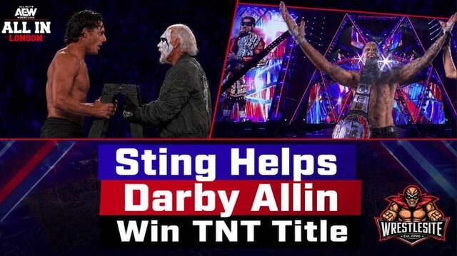 Sting Helps Darby Allin Win TNT Title