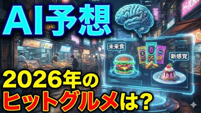 【AI予想】2026年ヒットグルメのトレンド予測｜「スパイスの旅」と「進化系ヘルシー」の夜明け