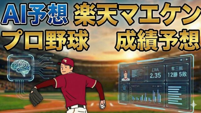 【AI予想】楽天・前田健太 2026年成績予測｜杜の都で「日米通算200勝」へのカウントダウン