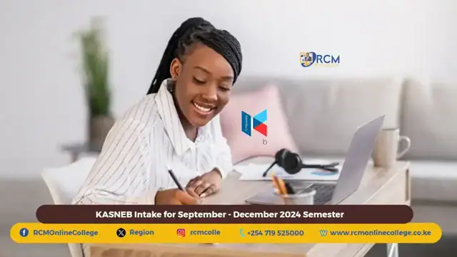 KASNEB Intake September-December 2024 Semester, RCM Online College