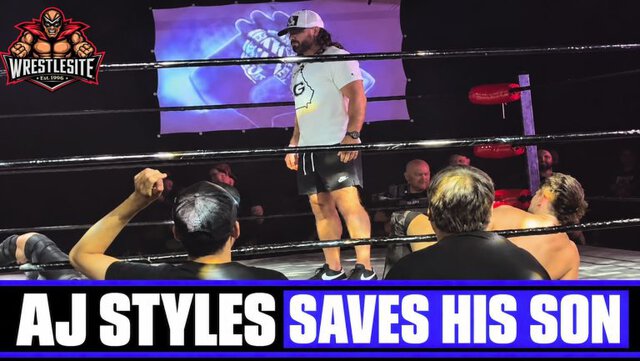 AJ Styles Saves Son Avery at AWE Event