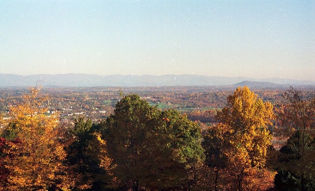 View from Monticello to Charlottesville - via www.www.goodfoodstories.com