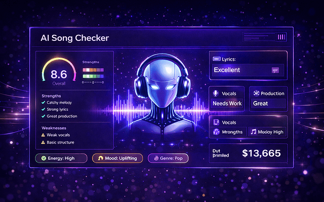 AI Song Checker — detect AI generated audio and vocal cloning