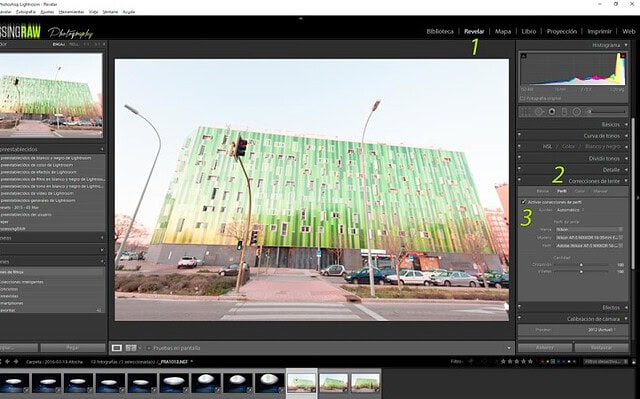 Correcciones de lente en Lightroom