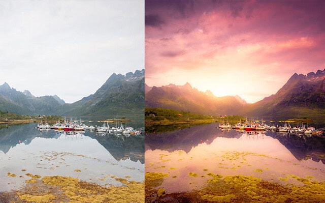 Como procesar las fotografías de atardecer