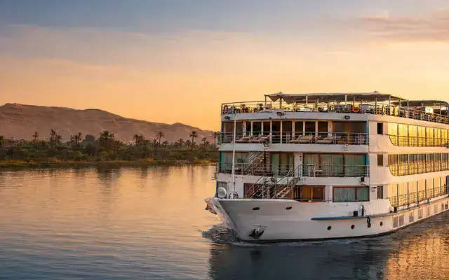 Nile cruise sailing from Aswan to Luxor