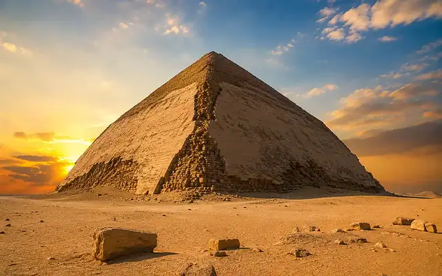 Desert pyramid landscape at Dahshur