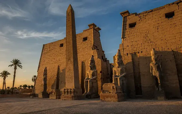 Panoramic view of Luxor and the Nile