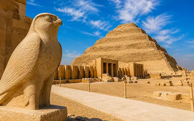 Ancient stone complex at Saqqara