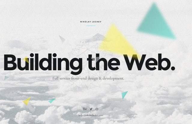 Bold typography