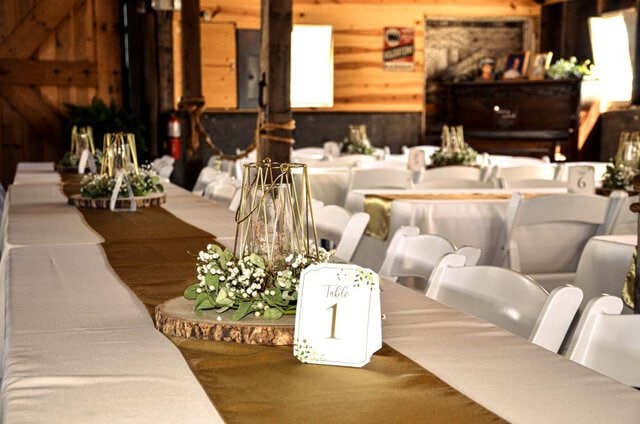 Table number in barn